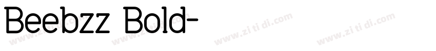 Beebzz Bold字体转换